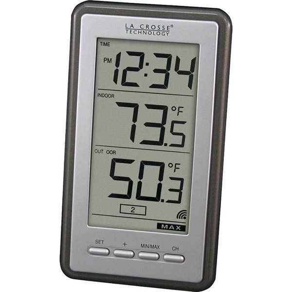 La Crosse Technology WS9160UITCBP Weather Station, 398 to 1398 deg F, Digital Display 308-1415BW